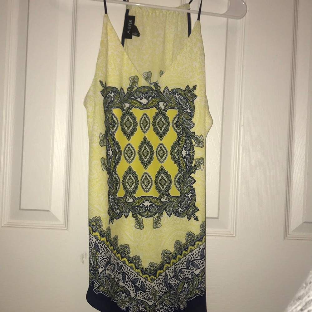 Yellow designed blouse